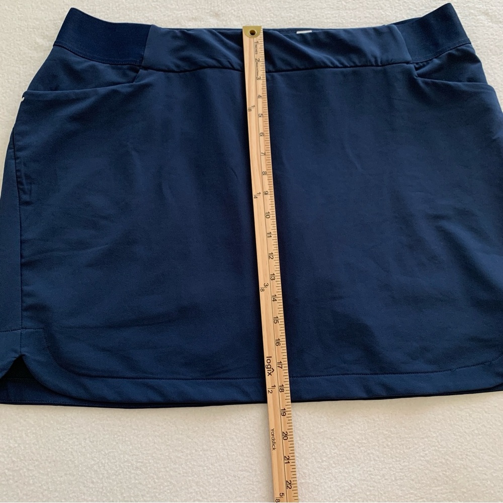 Greg Norman Play Dry Women's Pull On 18.5" Golf Skort 3.5" Shorts Liner Navy XXL - Picture 9 of 14